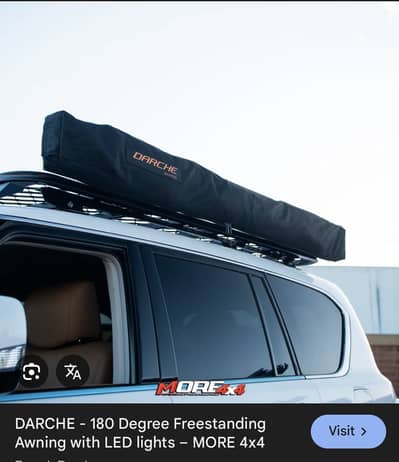 Darche eclipse 180 degree awning/roofside top tent