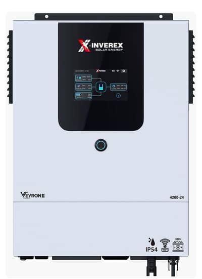 Inverex veryon II 4.2kw - Crown 100A 24V Lithium battery