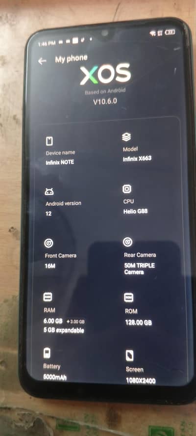 Infinix note 12  6/128