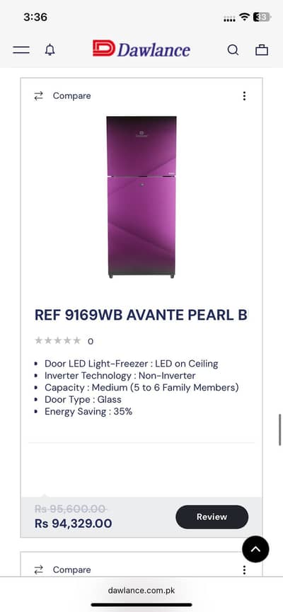 Dawlance Refrigerator/Fridge