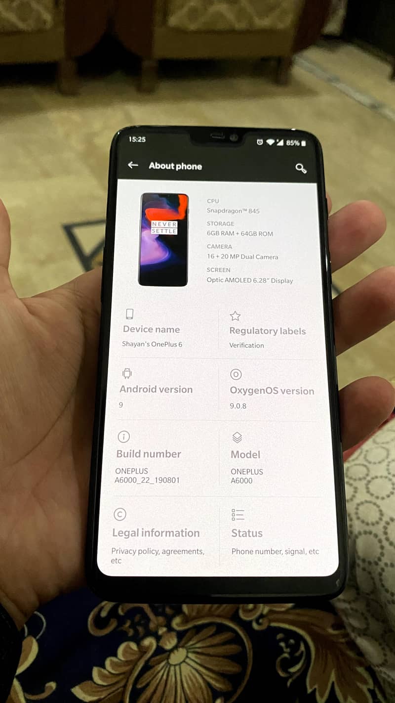 One Plus 6 8