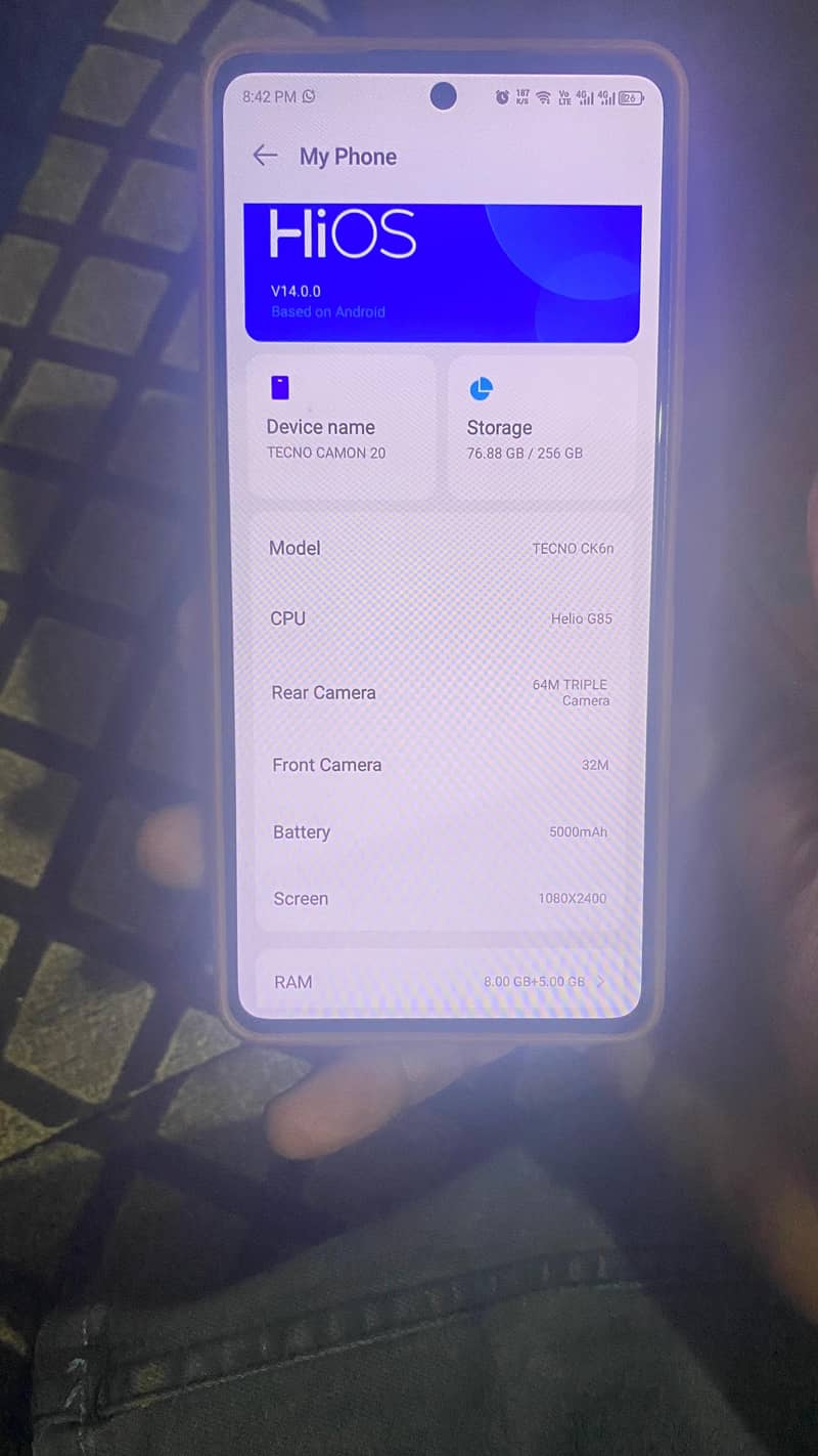 Tecno CAMON 20 7