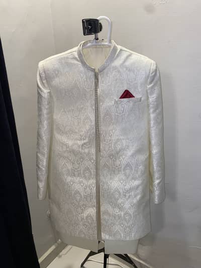 Sherwani Open style cream color