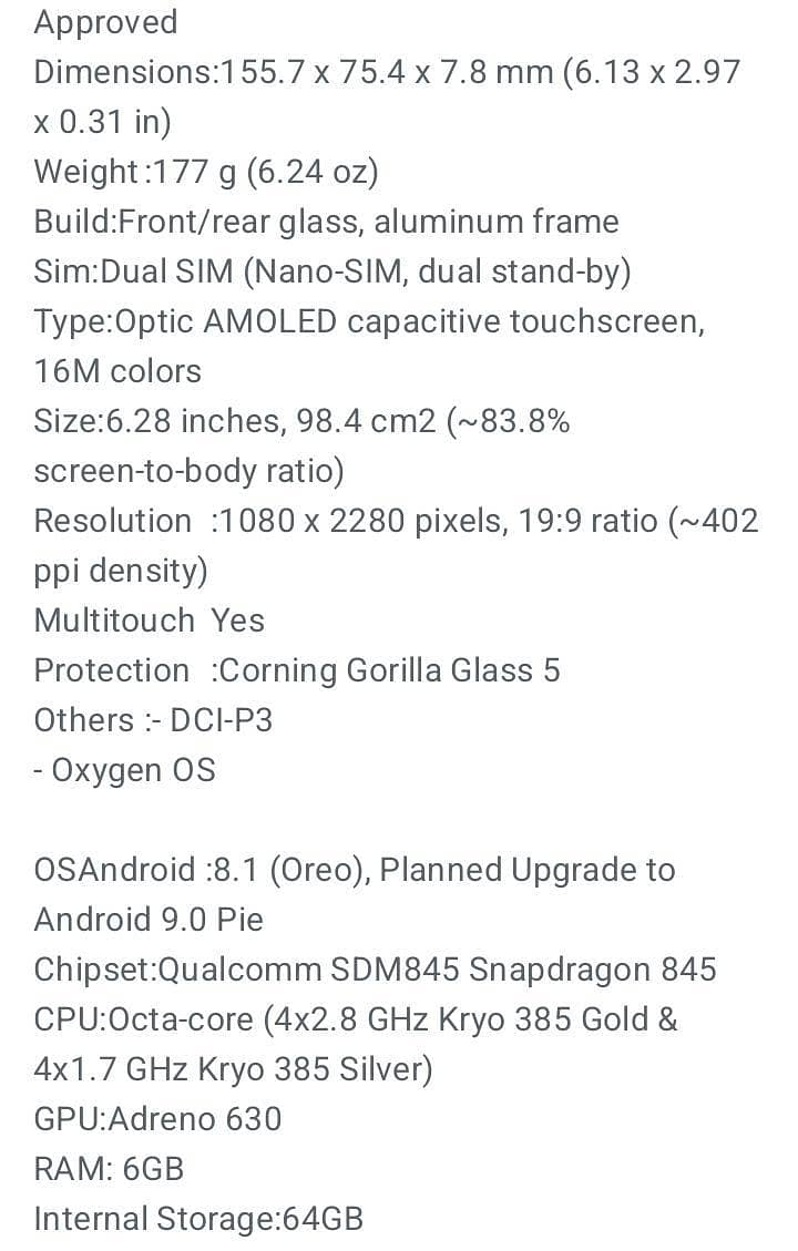One Plus 6 2