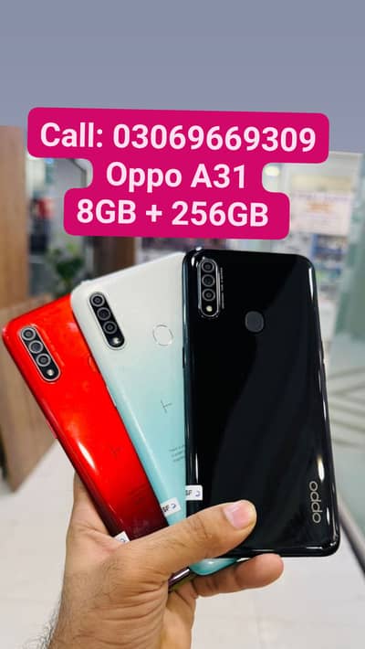 Free Delivery Oppo A31 PTA Approved 8GB 256GB With Box 10by10 Warranty