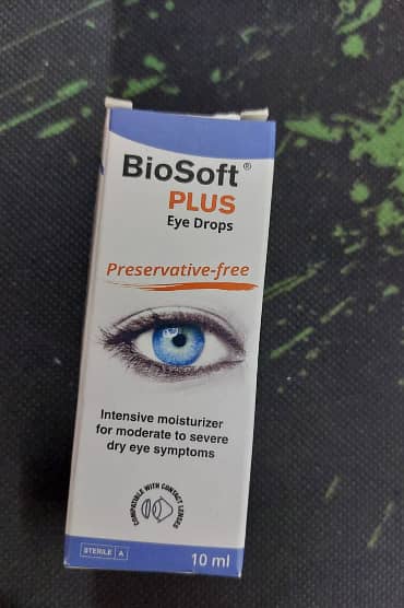 BioSoft Plus Eye Drops (Preservative‑Free) – 10ml