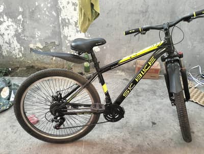 SK bike black and green color