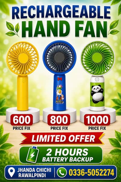 Mini rechargeable Fan
