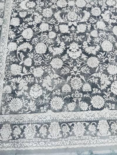 Turkish grey and white rug