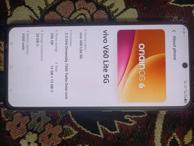vivo v60 light 5g WhatsApp no 03023421014