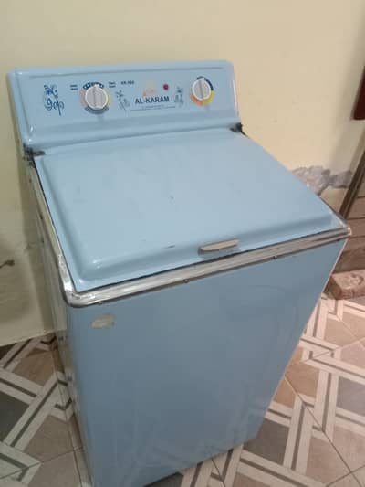 steal body washing machine. . and plastic body Drayer.