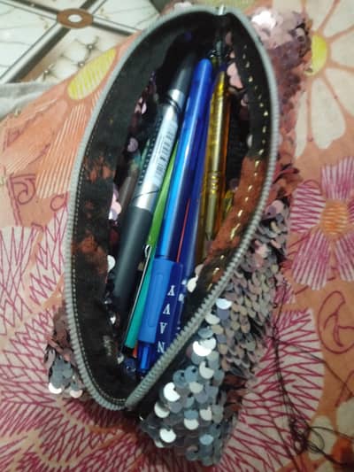 Handmade Glitter Pencil Pouch