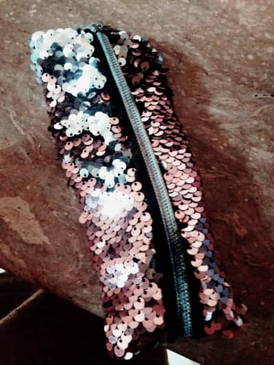 Handmade Glitter Pencil Pouch
