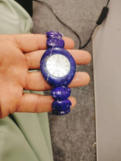 beautiful natural lapis lazuli stone watch available