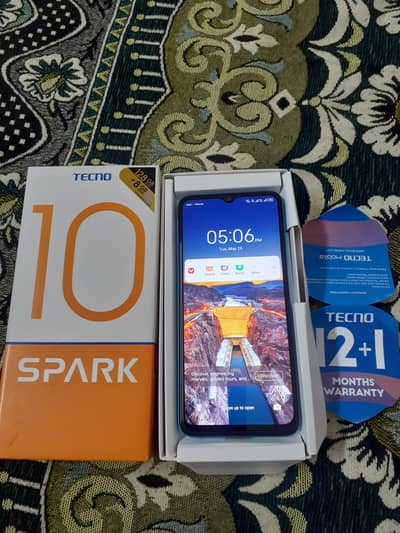 Tecno Spark 10 4+4/128 5000Mah battery Complete Box Available