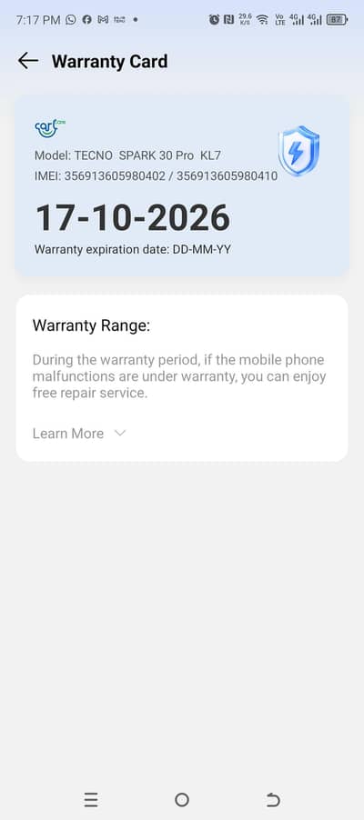 Tecno SPARK 30 Pro ram rom 8 128