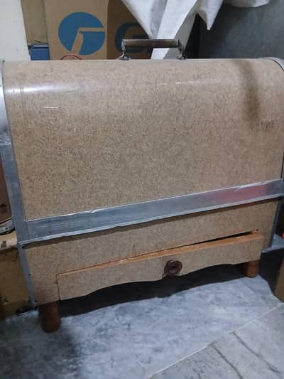 new sewing machine with new wooden cover