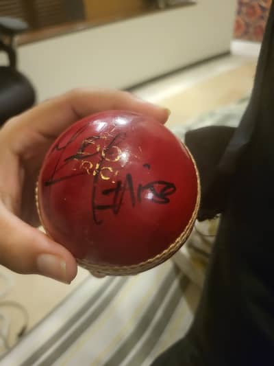 Harris Rauf and Naseem Shah Signed Cricket Ball