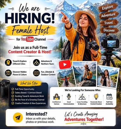 Female Host / Content Creator Required