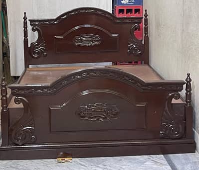Solid Tali Wood Bed Set | Bed+Dressing+1 Side Table | 10/10 Condition