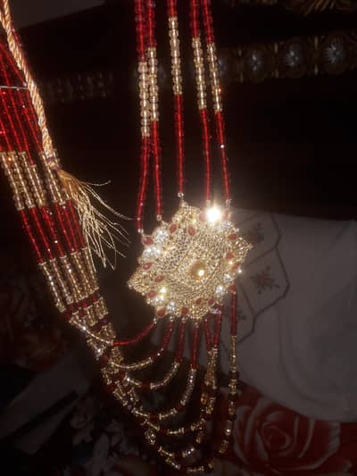 golden antique colour bridal jewellery set