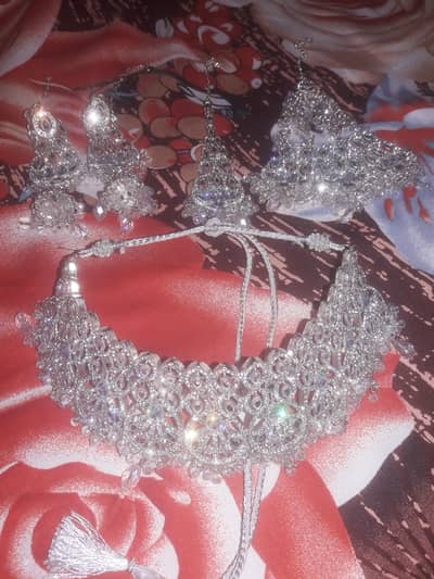 silver bridal jewellery set
