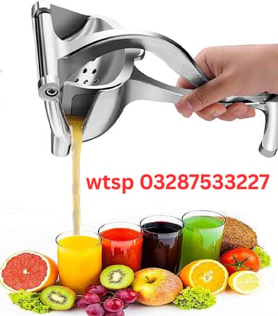 Stainless Steel Lemon & Orange Clip Handheld Fruit Juicer – Manual