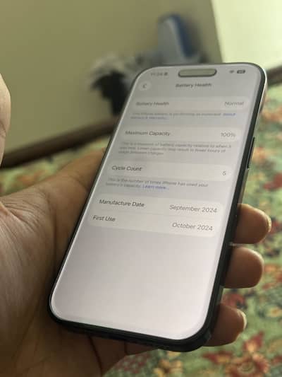 iPhone 16 pro 128GB 100% health