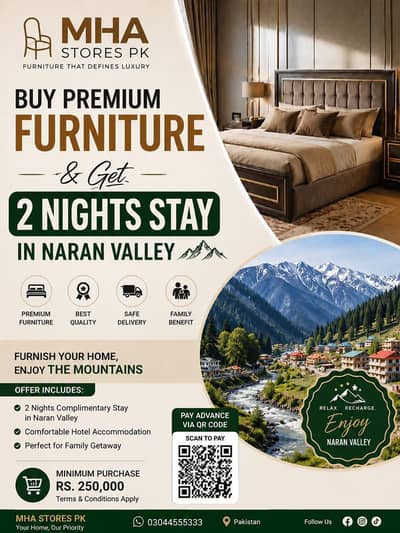 Double Beds with Side Tables Durable Quality