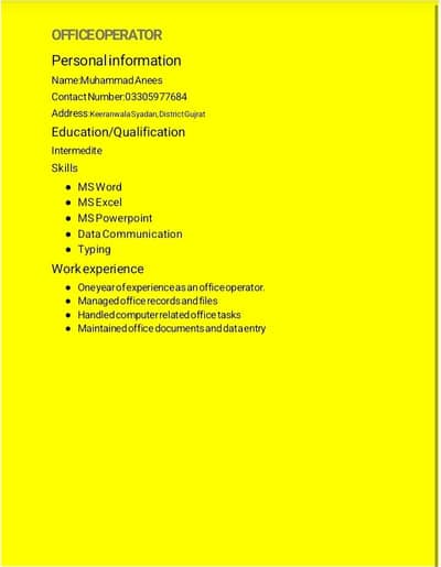 office operator