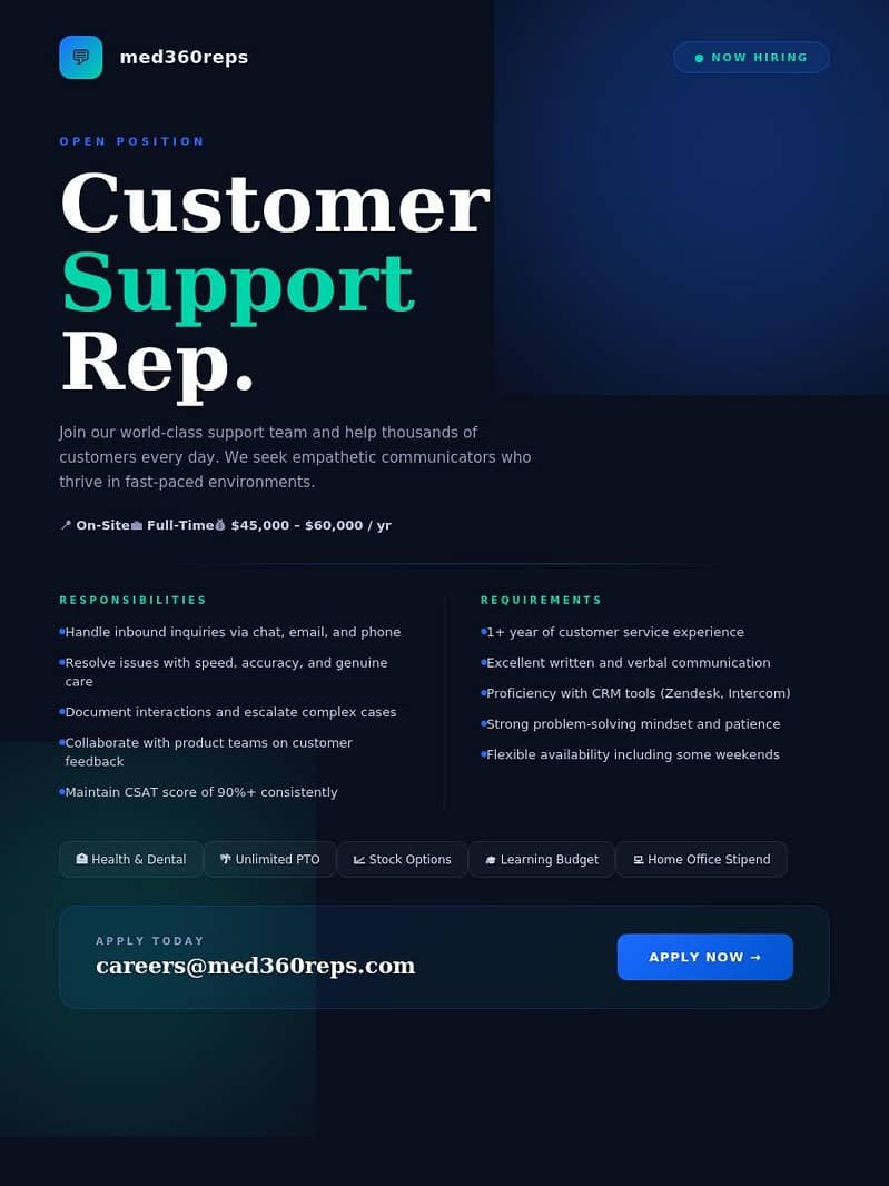 customer support representative 0