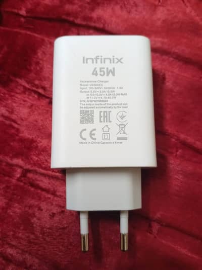 Infinix Hot 60 pro Mobile Original Charger(Warranty)