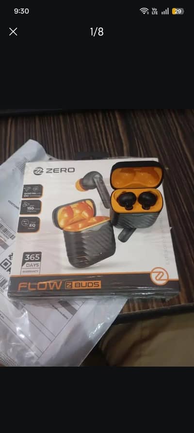 Zero Flow earbuds 150 hours battery timing