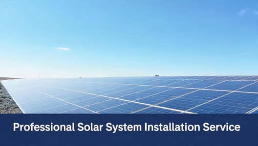 Service for Solar system installation.
