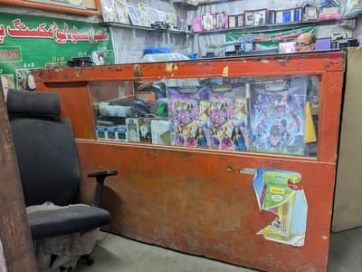 Counter and Glass door for sale