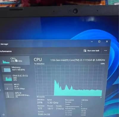 HP core i3 11th generation 10/10 condition