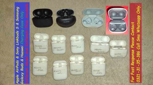 apple airpods sony samsung galaxy buds charging case available