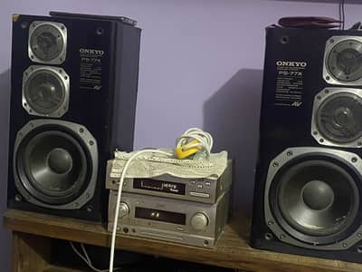 Onkyo original Japan Deck with original onlyo speakers