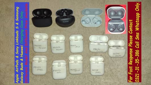 apple airpods sony samsung galaxy buds charging case
