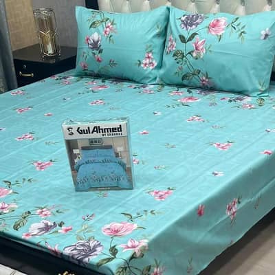 Gul Ahmed Double Bed Sheet Free Delivery