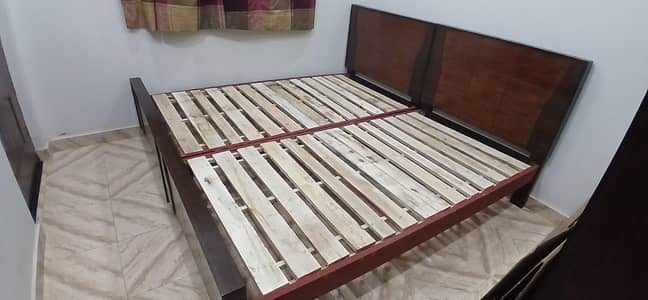 Wood Single Bed