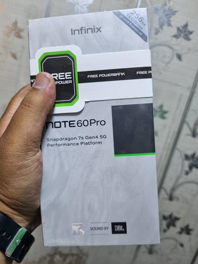 infinix note 60 pro 8+8/256gb company box pack with power bank