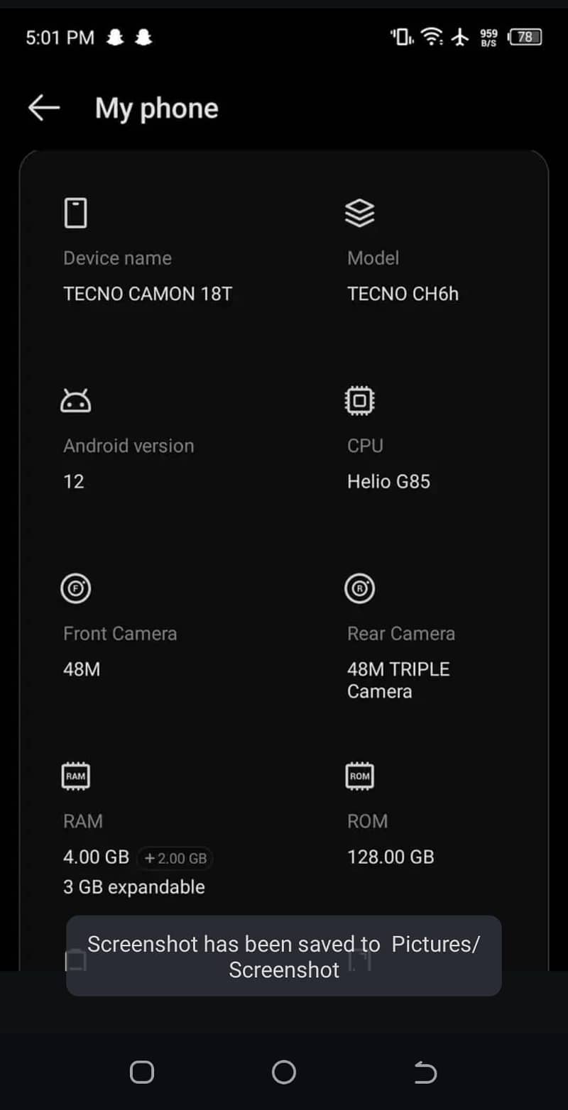 Tecno Camon 18 6