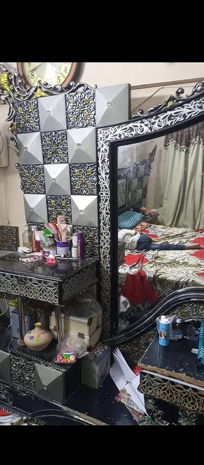 Bed and Dressing table