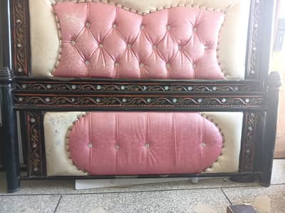 Stylish Iron Double Bed with Design