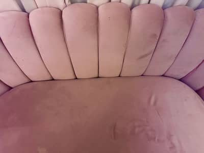 Pink 2 seater sofa excellent condition for sale