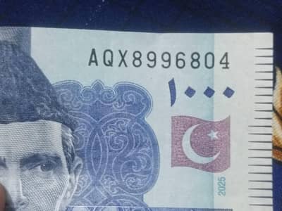 Rare currency note showcase