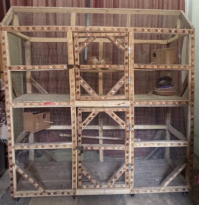 large wooden bird cage for sale