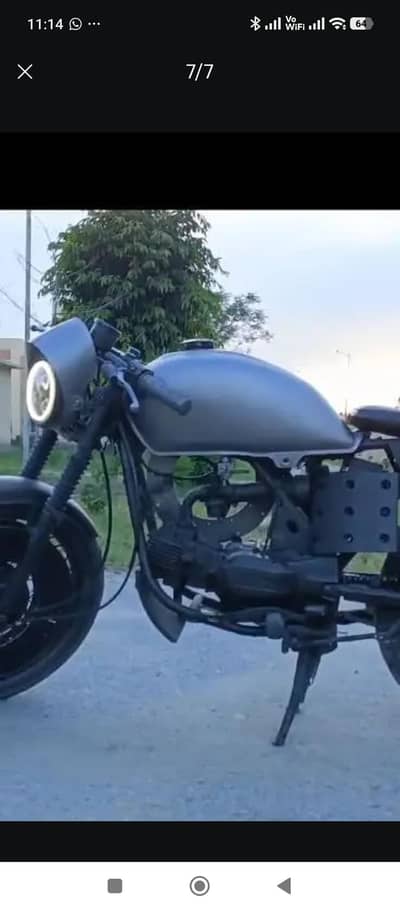 prider 100cc Modified as cafe racer.