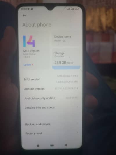 Redmi 12c 4/128 only set